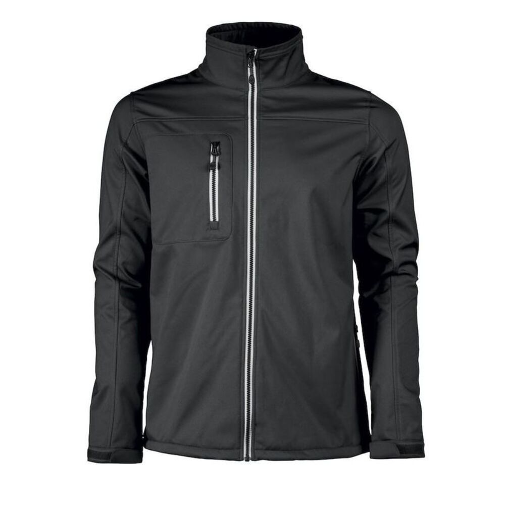 Printer RED Mens Vert Soft Shell Jacket / Black